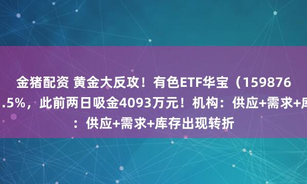 金猪配资 黄金大反攻！有色ETF华宝（159876）最高上探1.5%，此前两日吸金4093万元！机构：供应+需求+库存出现转折